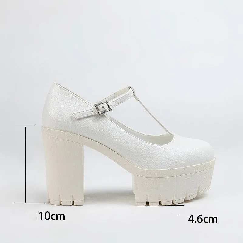 Mary Jane T-Strap Platforms