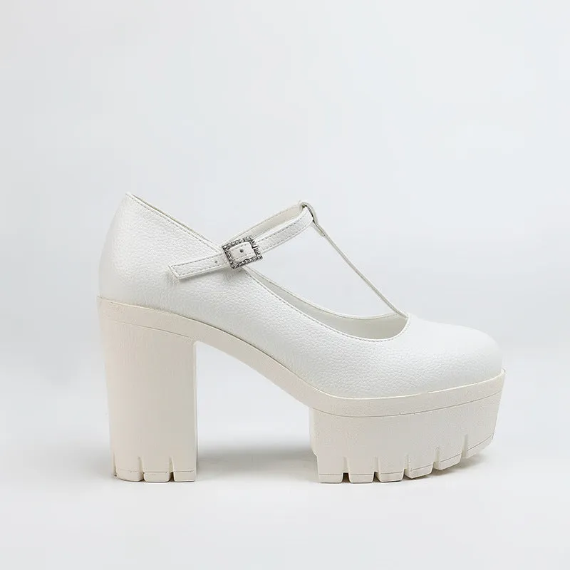 Mary Jane T-Strap Platforms