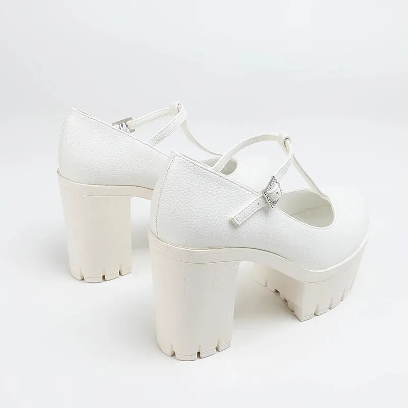 Mary Jane T-Strap Platforms