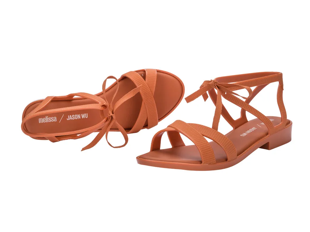 Melissa OphelIa Low X Jason Wu AD Strappy Orange Sandal For Women