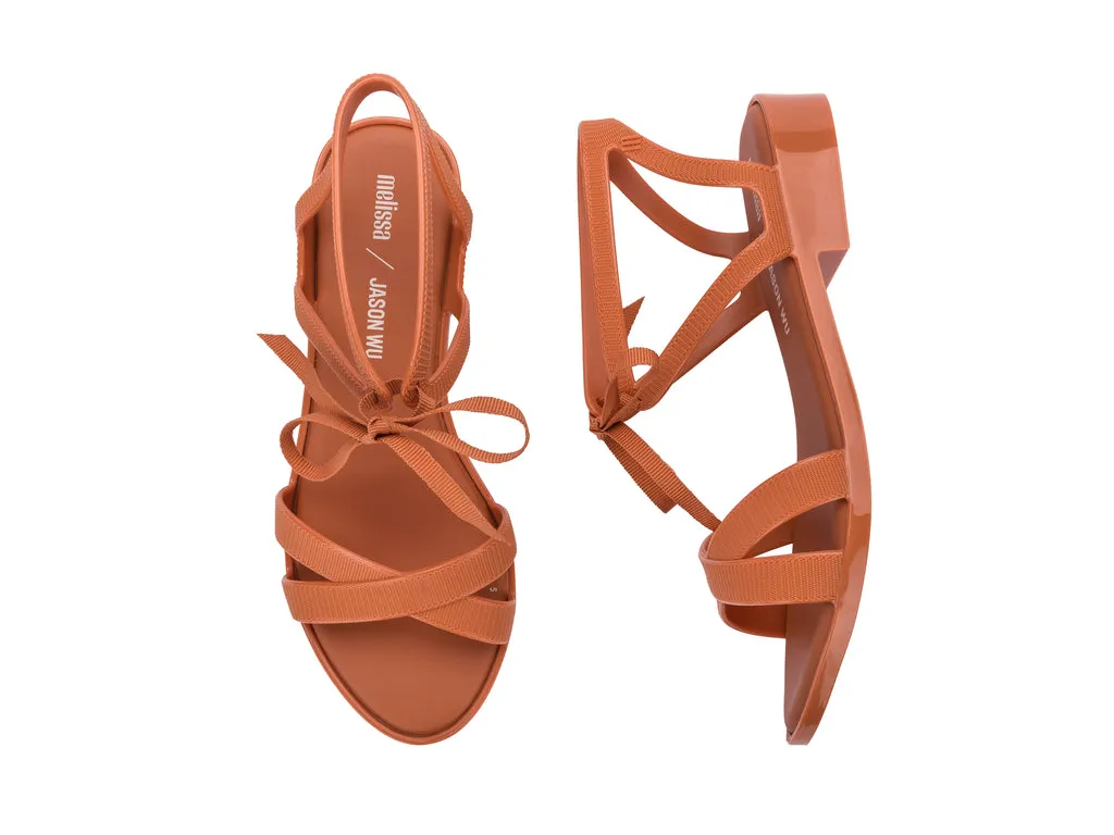 Melissa OphelIa Low X Jason Wu AD Strappy Orange Sandal For Women