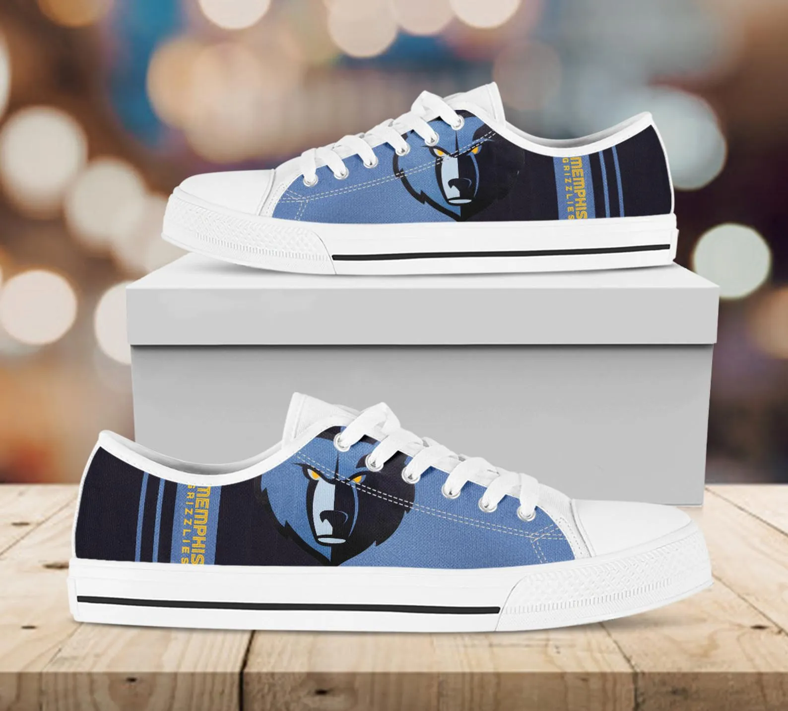 Memphis Grizzlies Custom Lowtop, Basketball Custom Shoes, Sport Lowtop, Canvas Shoes, Canvas Lowtop, Unisex Shoes, Gift Birthday