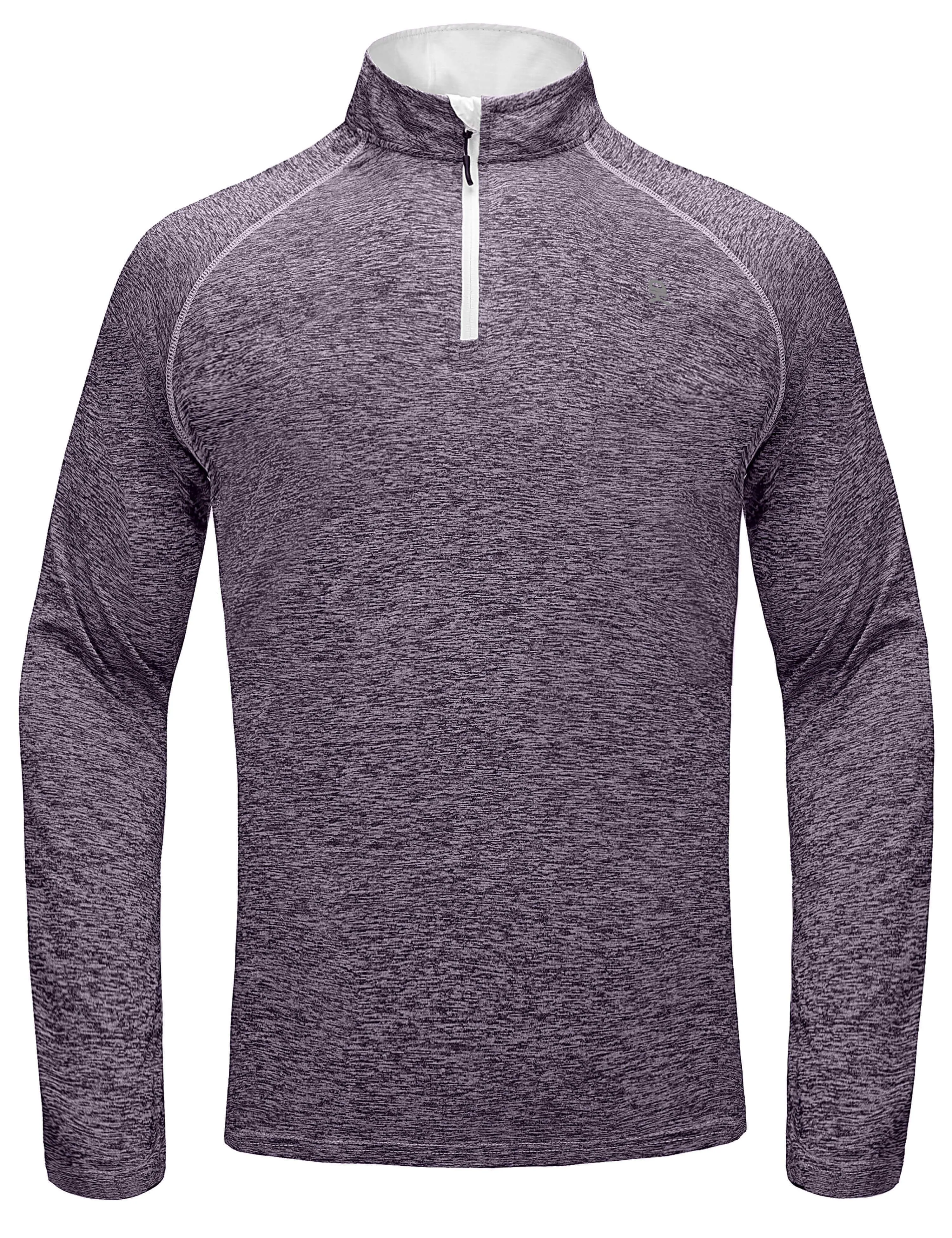 Men's Long Sleeve Quick Dry Lightweight Running Golf T-Shirt Top