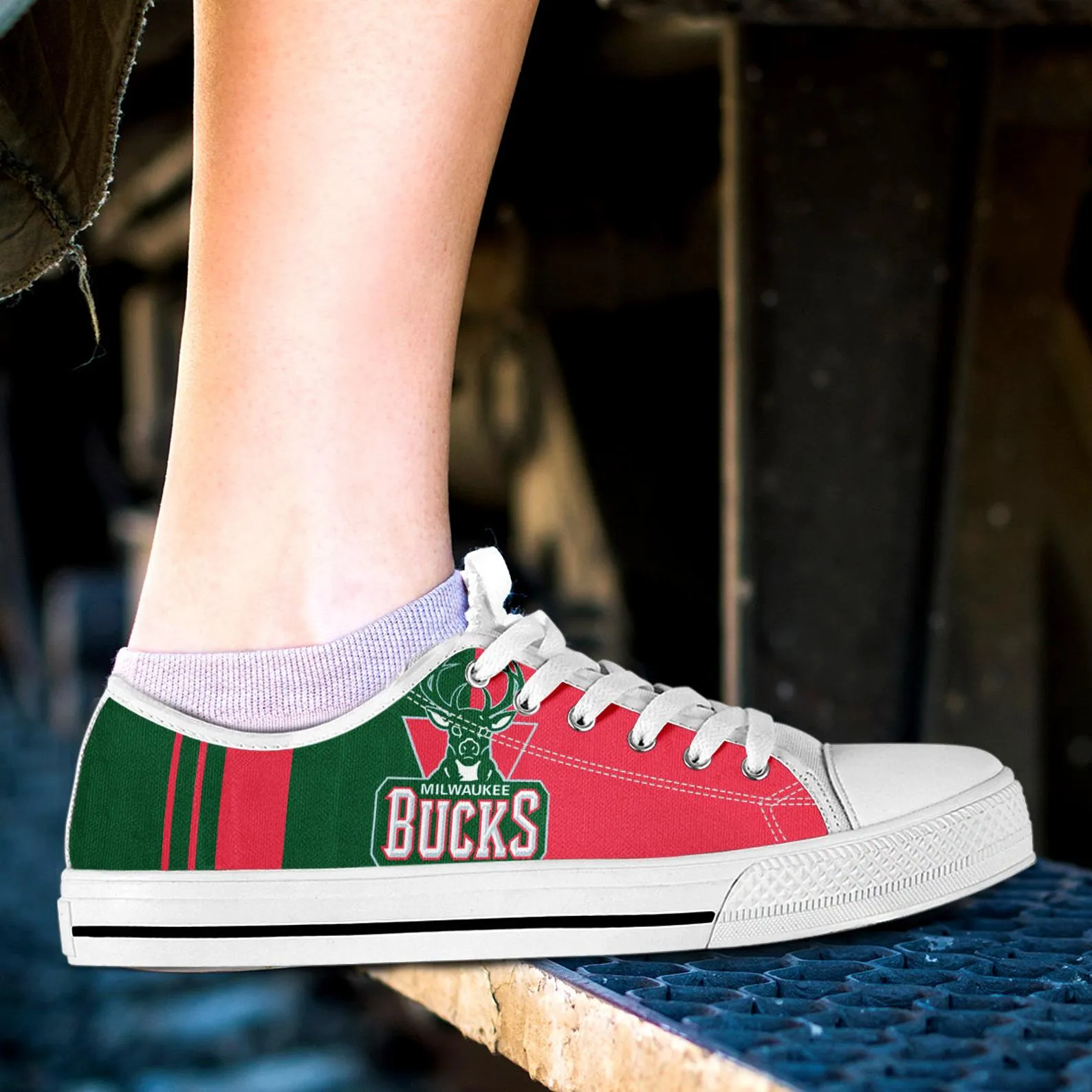 Milwaukee Bucks Custom Lowtop, Basketball Custom Shoes, Sport Lowtop, Canvas Shoes, Canvas Lowtop, Unisex Shoes, Gift Birthday