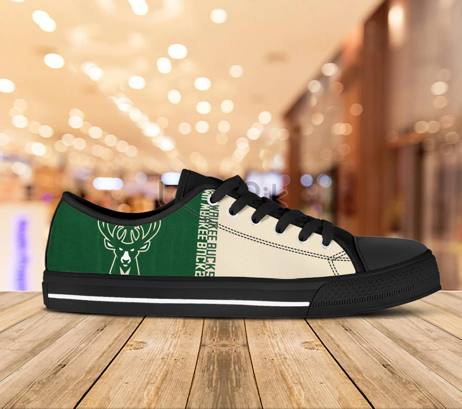 Milwaukee Bucks Custom Lowtop, Basketball Custom Shoes, Sport Lowtop, Canvas Shoes, Canvas Lowtop, Unisex Shoes, Gift Birthday