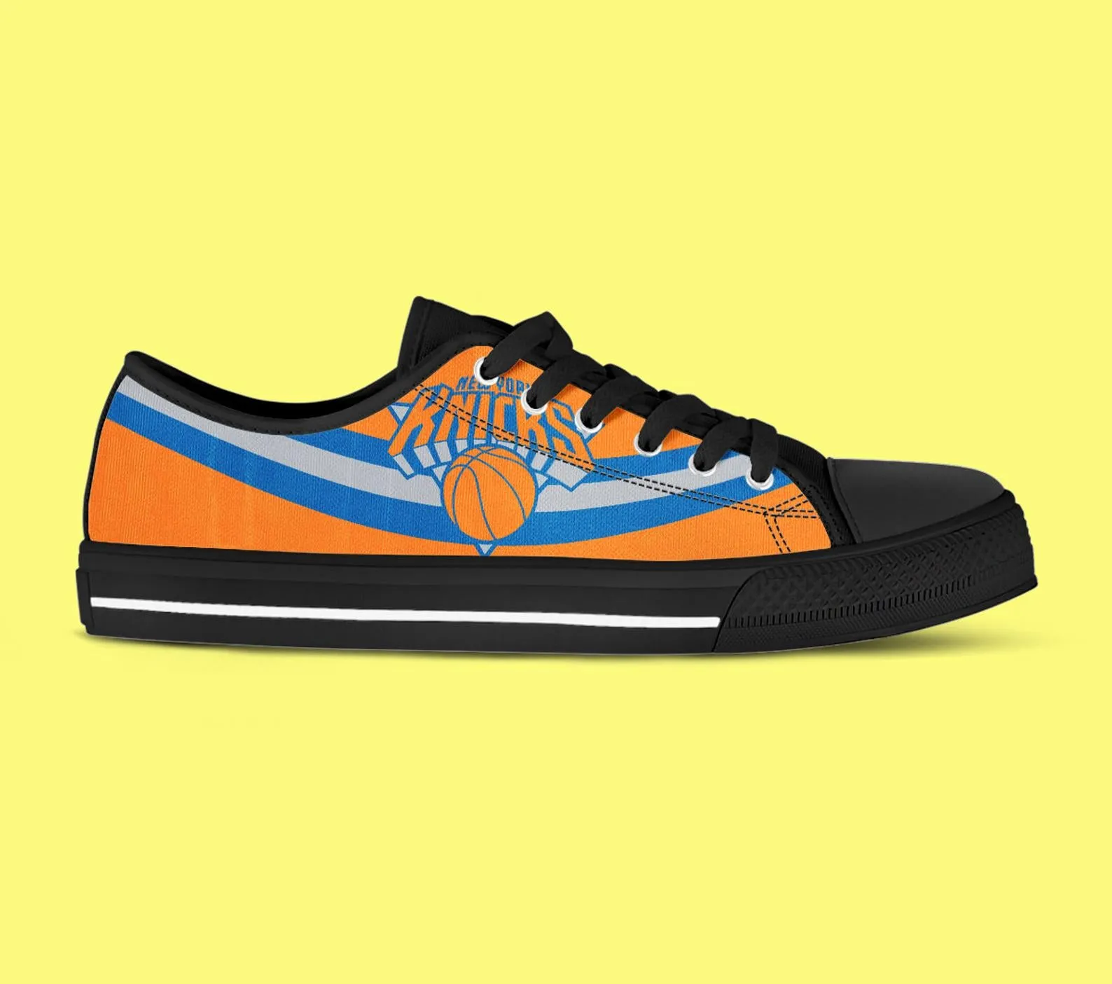 New York Knicks Custom Lowtop, Basketball Custom Shoes, Sport Lowtop, Canvas Shoes, Canvas Lowtop, Unisex Shoes, Gift Birthday