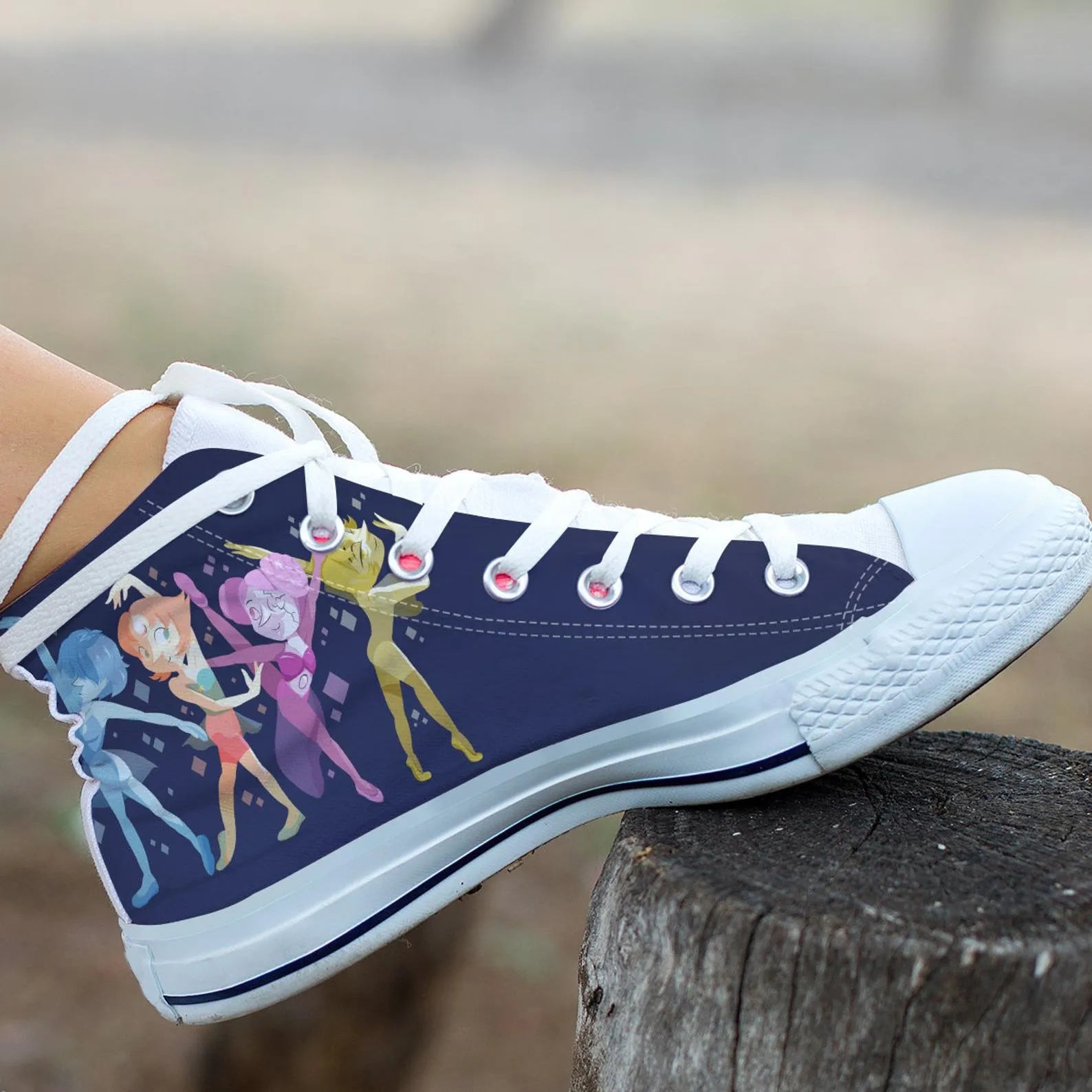 Pearl Custom Shoes, Steven Universe Movie, Cartoon Hightops, Cartoon Network Shoes, Custom Hi Tops, Steven Universe Cartoon Character