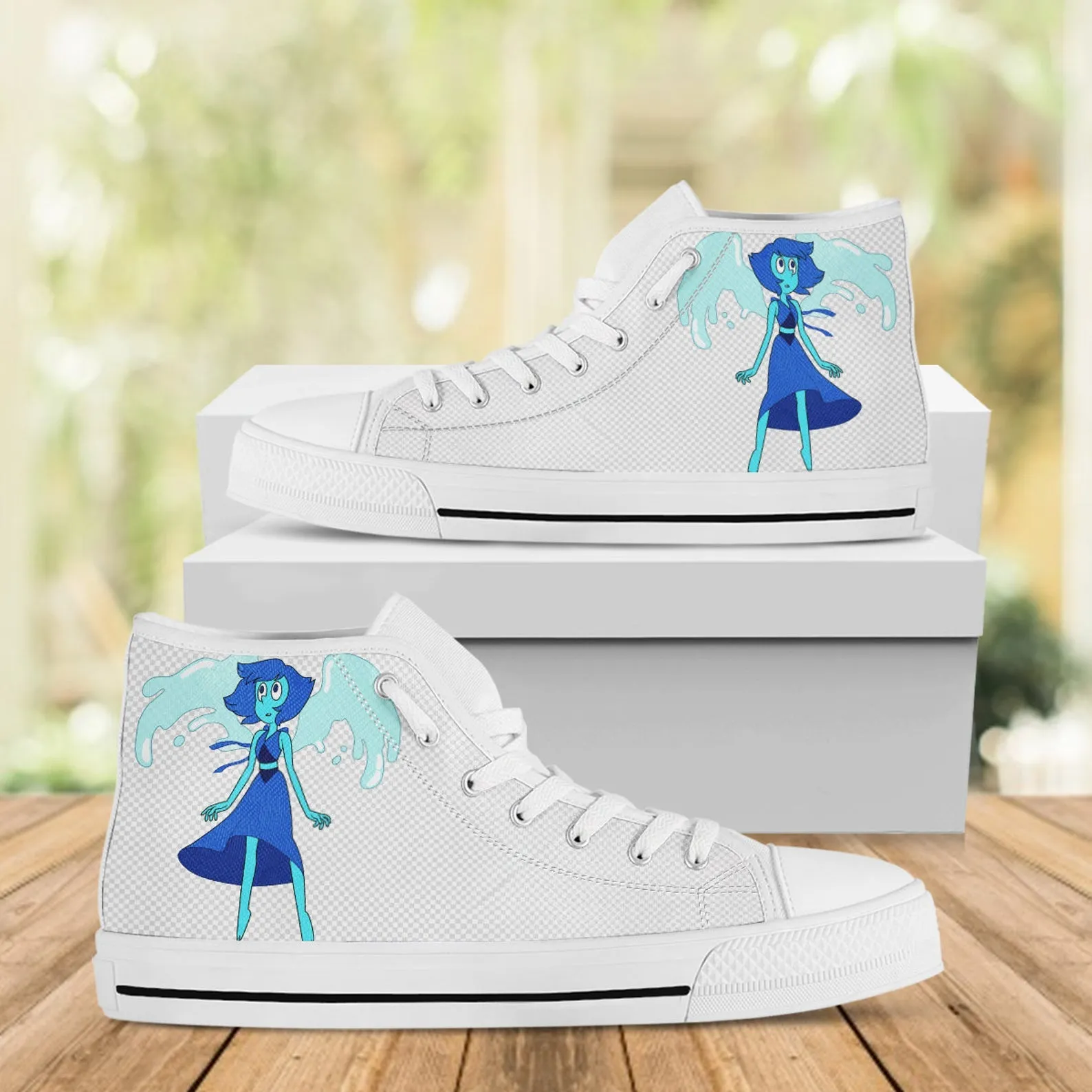 Pearl Custom Shoes, Steven Universe Movie, Cartoon Hightops, Cartoon Network Shoes, Custom Hi Tops, Steven Universe Cartoon Character