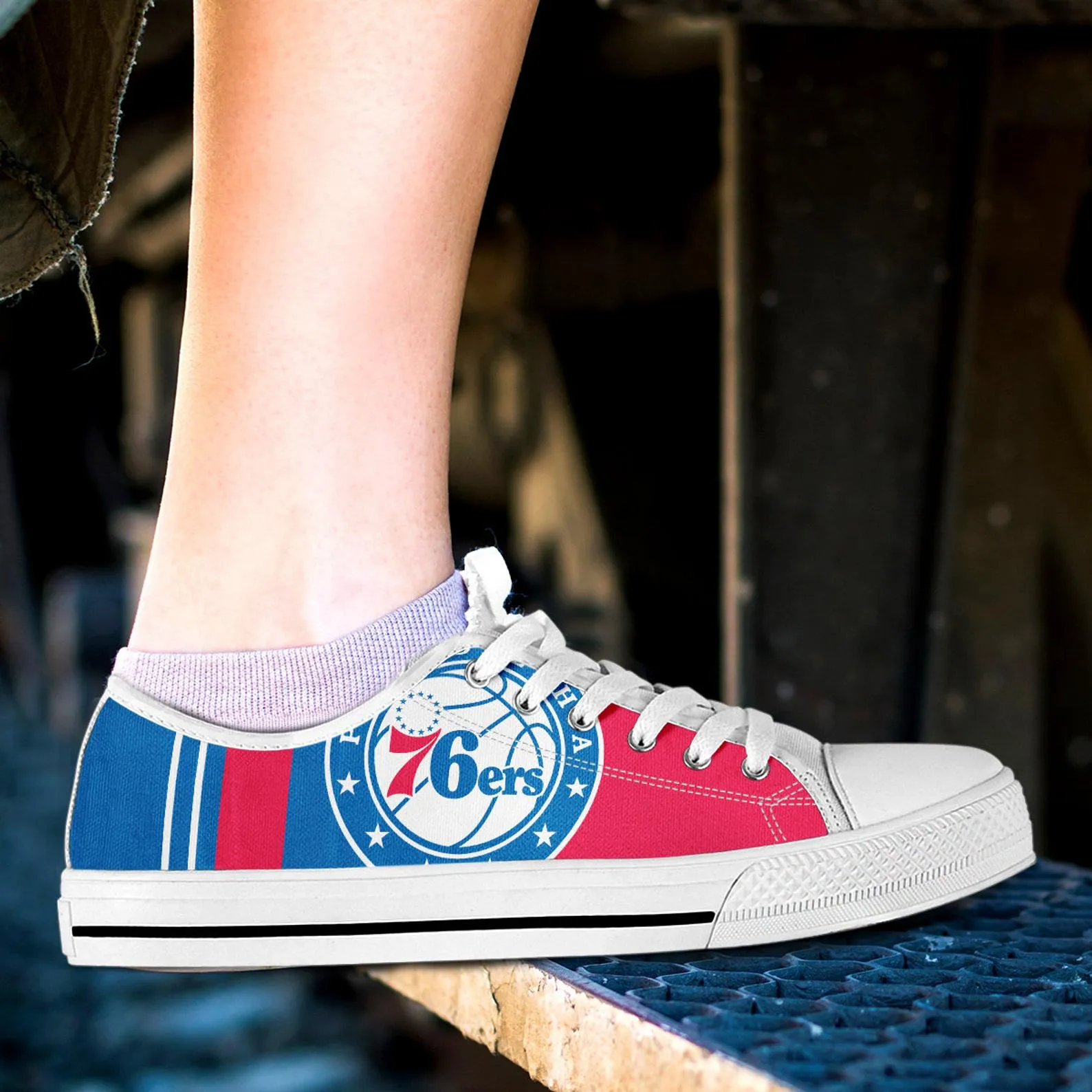 Philadelphia 76ers Custom Lowtop, Basketball Custom Shoes, Sport Lowtop, Canvas Shoes, Canvas Lowtop, Unisex Shoes, Gift Birthday