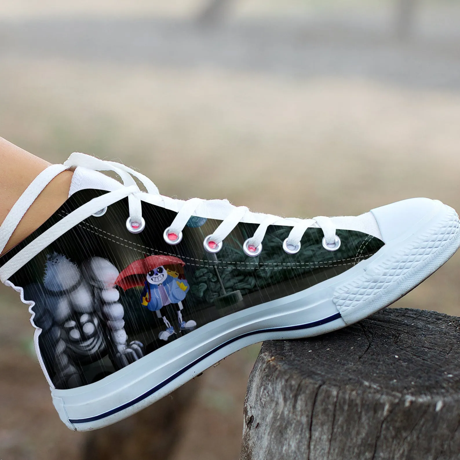 Sans Undertale Shoes, Sans Custom Shoes, Undertale Hightops, Game Hi Tops, Game Character Shoes, American Video Game, Sans Shoes