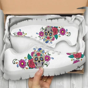 Sugar Skull Shoes Sugarskull Printed Sneakers Sugarskull Running Shoes Skull Lover Gifts Clothing for Womens Mens Kids Adults