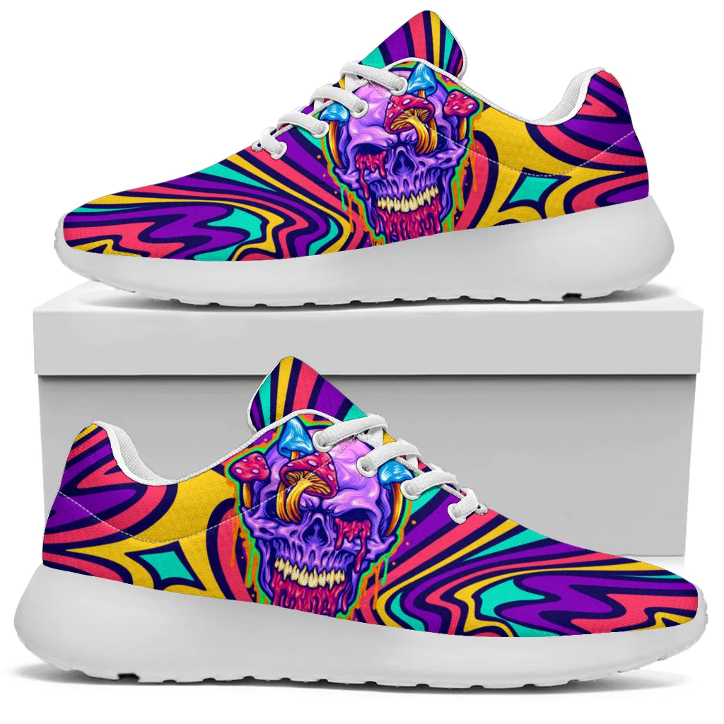 Trippy Skull Sport Sneakers