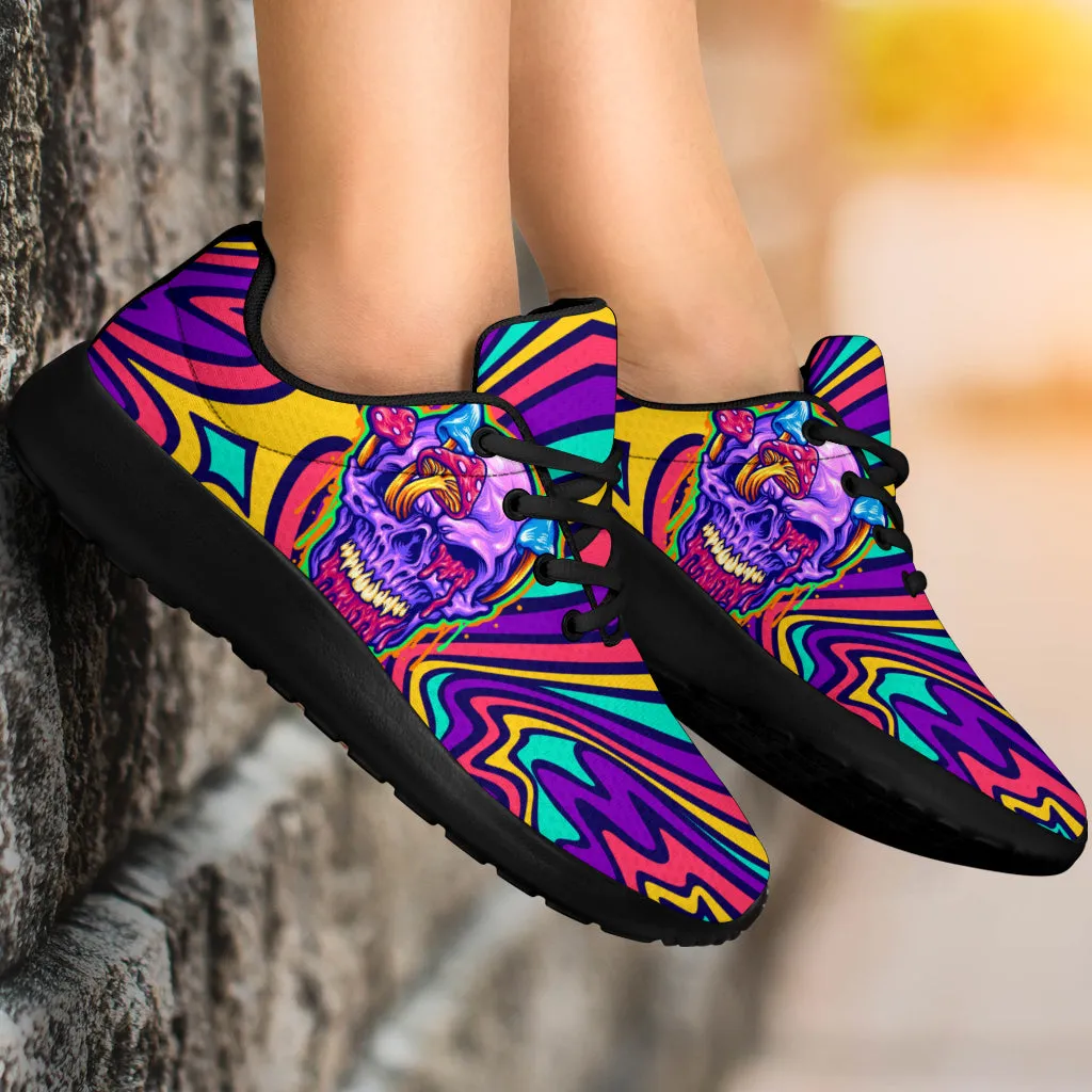 Trippy Skull Sport Sneakers