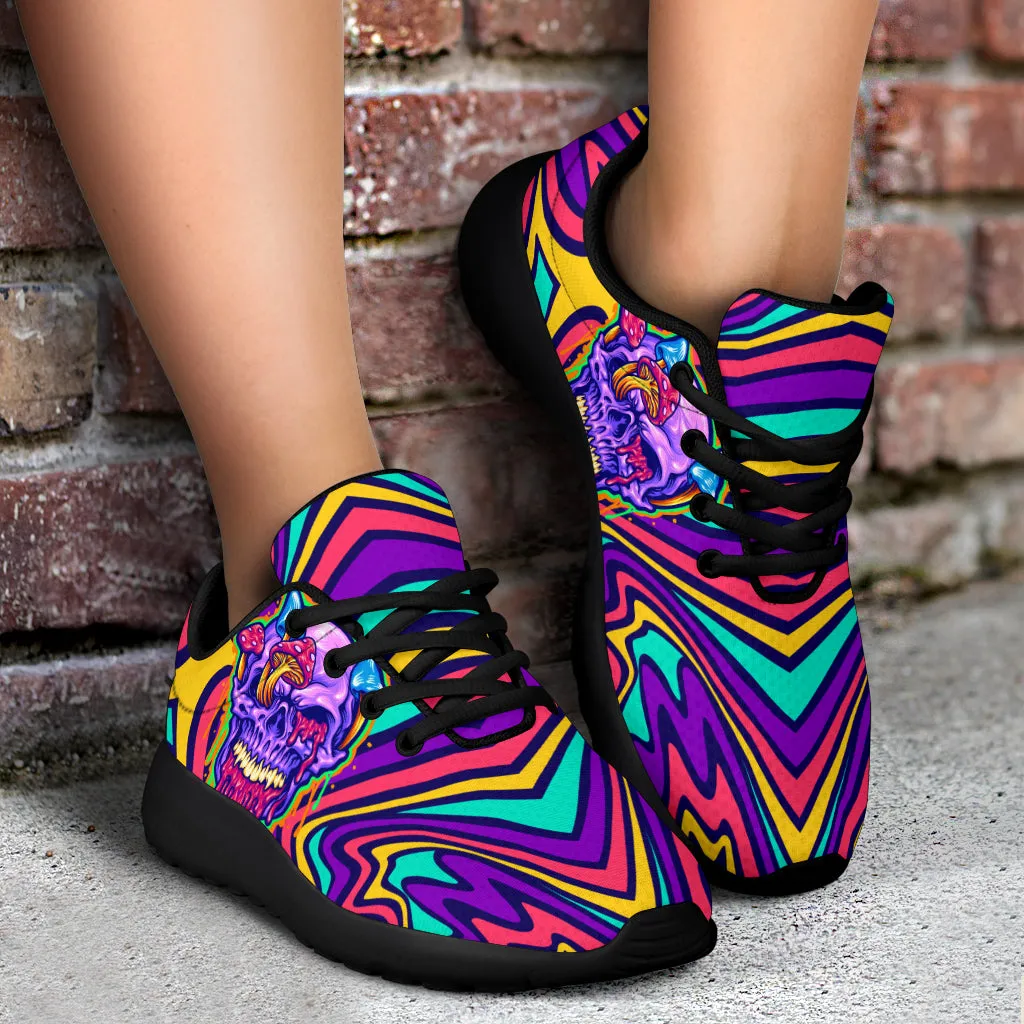 Trippy Skull Sport Sneakers