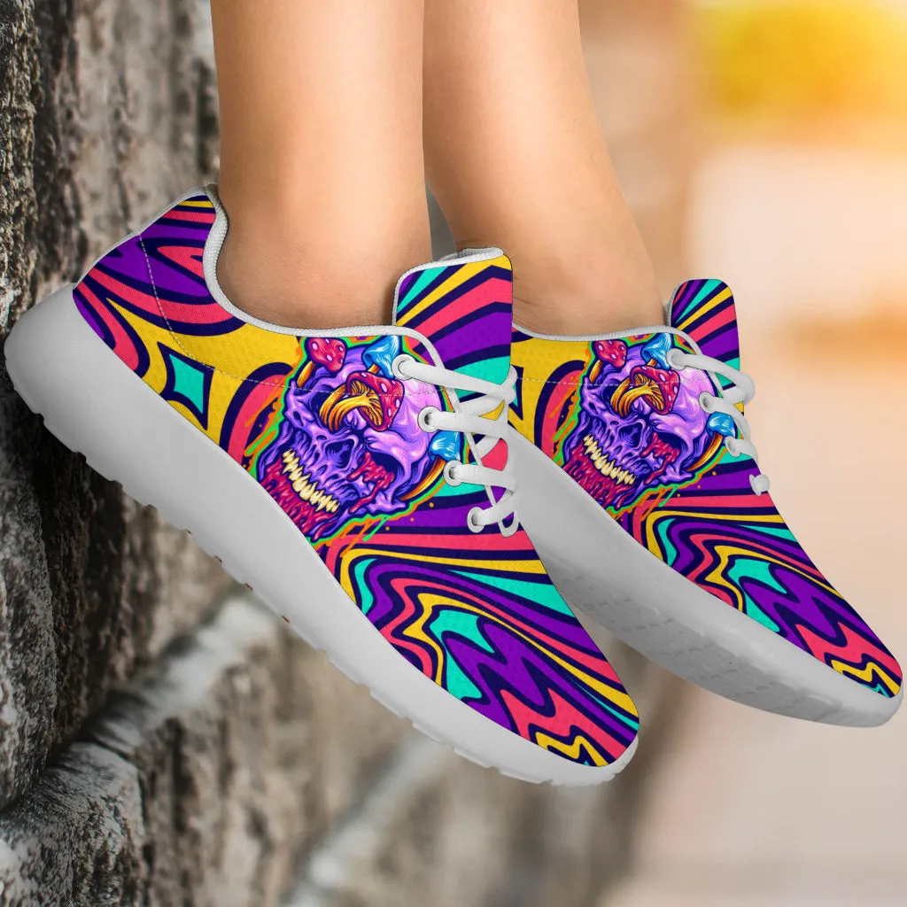 Trippy Skull Sport Sneakers