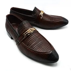 Twin Buckled Imported Synthetic Leather Shoes