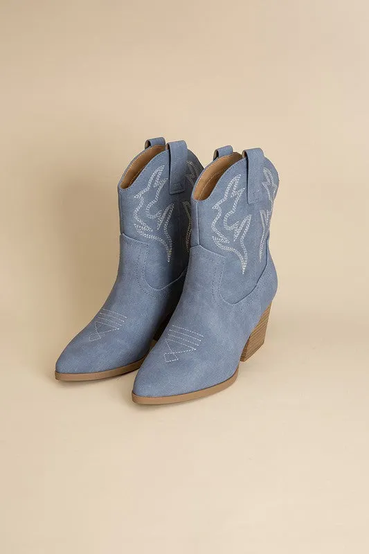 Western Flair Embroidered Cowgirl Boots