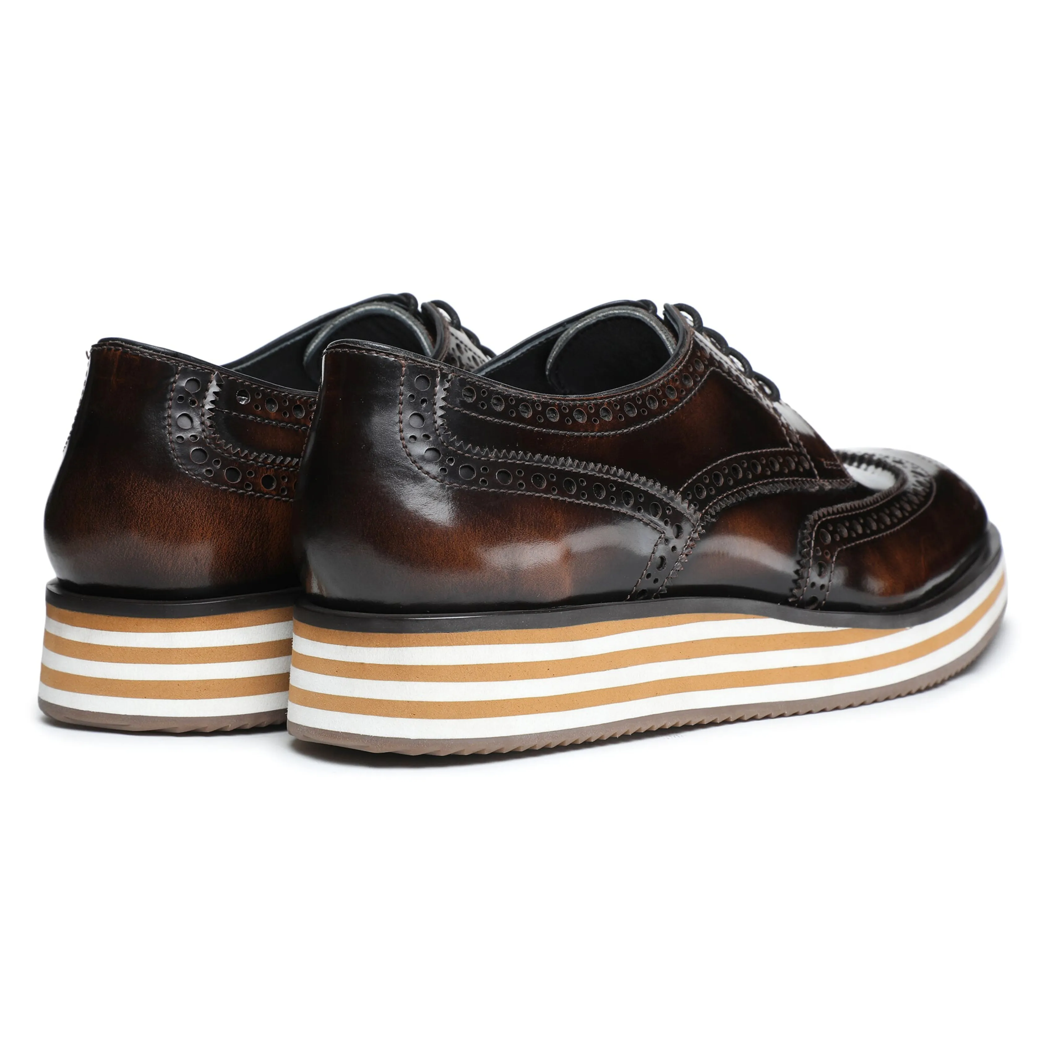 Wingtip Sneakers- Brush Off Brown